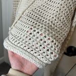 Francesca's Audrey Parks X Francesca’s Beige Elianna Crochet Lace Up Cropped Sweater Photo 7