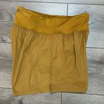 Madewell  High Rise Lined Running Shorts Brown Mustard Size‎ Small Photo 1