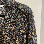 ZARA  Floral Black blouse shirt Photo 3