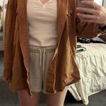 Princess Polly  Brown Oversized Long Sleeve Button Up Photo 0