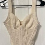 ASTR the Label Cream Crepe Corset with Built in support size small Photo 0