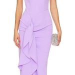 Solace London Thalia Midi Dress in Lilac 4 New Womens Column Cocktail Photo 0