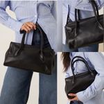 ASOS - faux leather black shoulder bag Photo 1