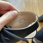 mix no. 6 Black Lace Up Block Heels, Cocktail Party Sandal Heels, Size 10 Photo 7