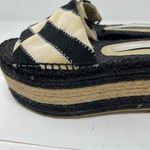 Stella McCartney  espadrille platform black and white slide sandals 35 Photo 4