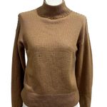 Theory  Wool Turtleneck Sweater Brown Pullover Petites Size P Fall Winter Photo 0