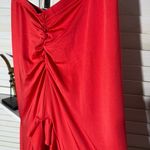 Sexy Ruffle Pants Devil Tail Halloween Costume Ruched Waist Lightweight Red S/M Size undefined Photo 3