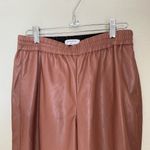 Babaton  Zedel Brown Vegan Leather Joggers, Size Small Photo 5