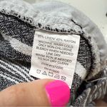 Briggs New York Briggs Wide Leg Pull On High Rise Stripe Gray White Linen Blend Pants Photo 3