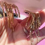 BaubleBar  white pearl bead ghost we've got spirit Yes we do! earrings gold tone Photo 4