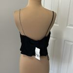 ZARA  Black Satin Rhinestone Strap Camisole Photo 3
