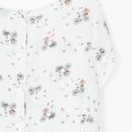 Torrid Womens Abbey Bicycle Georgette Button Back Blouse Size 0 Large White Photo 5