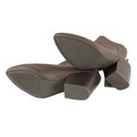 A New Day Womens Bren Ankle Boots Faux Leather Block Heel Pointed Toe Brown 7.5 Photo 4