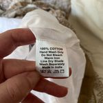 Daughters of India Jasmine Shell Cream and Brown Boho Cottagecore Midi Dress 3X Tan Photo 8