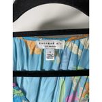 Current Air  Sereia Botanical Motif Pleated Midi Dress Women's Small Blue Floral Photo 2