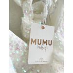 Show Me Your Mumu Zoey Mini Dress in White Iridescent Sequins M NWT Photo 6