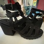 Dirty Laundry Black Platform Sandals Photo 0