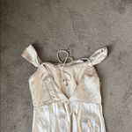 Selfie Leslie  Cowl Champagne Satin Corset Dress SIZE L Photo 4