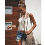 Wishlist New Vici, Kendall Knit Sweater Crop Tank - Ivory - Small Photo 1