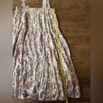 Natalie Martin Floral Tiered Mini Dress Square Neck Small Cottagecore Babydoll Photo 8