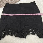 Kendall + Kylie women’s medium black embroidered mini skirt Photo 7