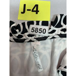 Womans Lulu Sleeveless Pullover Blouse XL Black White Ruffle Detail V Neck Photo 2