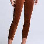 L'Agence Margot High Rise Skinny In Java Velvet Tuxedo Stripe Size 26 Photo 0