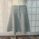 Anthropologie Maeve mini Grey flare Skirt Size L Photo 3