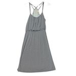 Loft Sundress Womens Small Black White Striped Spaghetti Straps Smocked Waist Photo 1