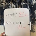 Studio West  Black and White Tropical Print Blouse Photo 6