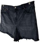 American Eagle  Highest Rise 90s Boyfriend Short Black Denim 18 Photo 1