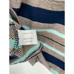 Orvis Shirt Womens Small Blue Gray Striped L/S V-Neck Pullover Photo 3