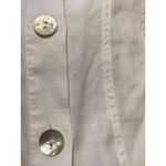 Soft Surroundings  White Linen Blend Button Front Long Sleeve Jacket Size S Photo 7