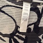 Chico’s Travelers Floral Asymmetrical Tunic Top Size 2 Large Cover Up Resort White Photo 5