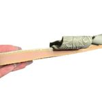 Mexican Leather Green Embroidered Strap Sandals Size: 9 Photo 3