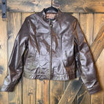 Leather King Leather Jacket Brown Size XL Photo 0