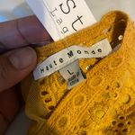 Boutique Mustard Lace Romper Gold Size L Photo 1