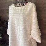 I C by Connie K white short sleeve eyelash tunic top/dress Size L Photo 1