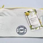 Inshallah Canvas Zipper Pencil Bag Makeup Bag Pouch Bag Handmade NWT White Photo 1