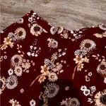 Charlie Holiday Red Floral High Waist Flowy Shorts Photo 1