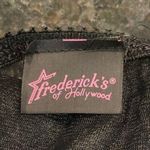 Frederick's of Hollywood  Black Lace Bustier Cami Bodysuit Size Medium Photo 7