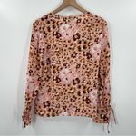 Paige  Giulana Silk Printed Long Sleeve Top Photo 20