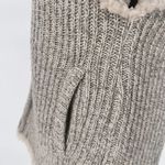 Sugarbird Vintage Sweater Vest Women's Size medium Beige Acrylic/Wool Lining Photo 7