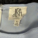 Women's DRA Blue White Stripes Long Sleeve bell Sleeves Blouse Shirt size xs Photo 1