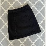 Free People  black denim mini fitted skirt with side zipper detail size 2 Photo 5