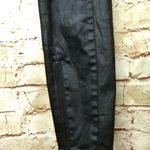 Madewell  Jeans Womens 26 Black Skinny Ankle Leather Coated Biker Moto Zip Pocket Photo 5