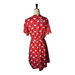 SheIn  X Hello Kitty Dress‎ Women Small Red Polka Dot Belted Faux Wrap Mini NWT Photo 2