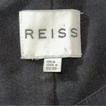 Reiss Women’s Size 4 Black Satin Sleeveless Asymmetrical Sheath Dress Photo 5