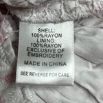 Lucy Paris   eyelet pink floral print blouse Photo 8