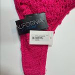 California Waves Crochet Bralette Swim Top pink Photo 2